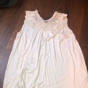 lace white ruby and bloom tank top